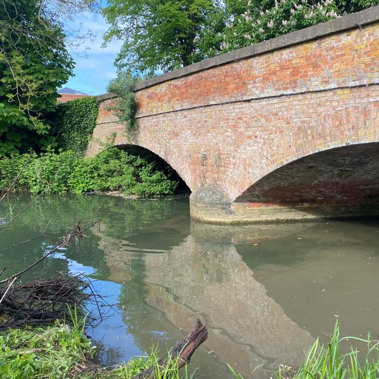 Hunter Street Bridge after clearance.